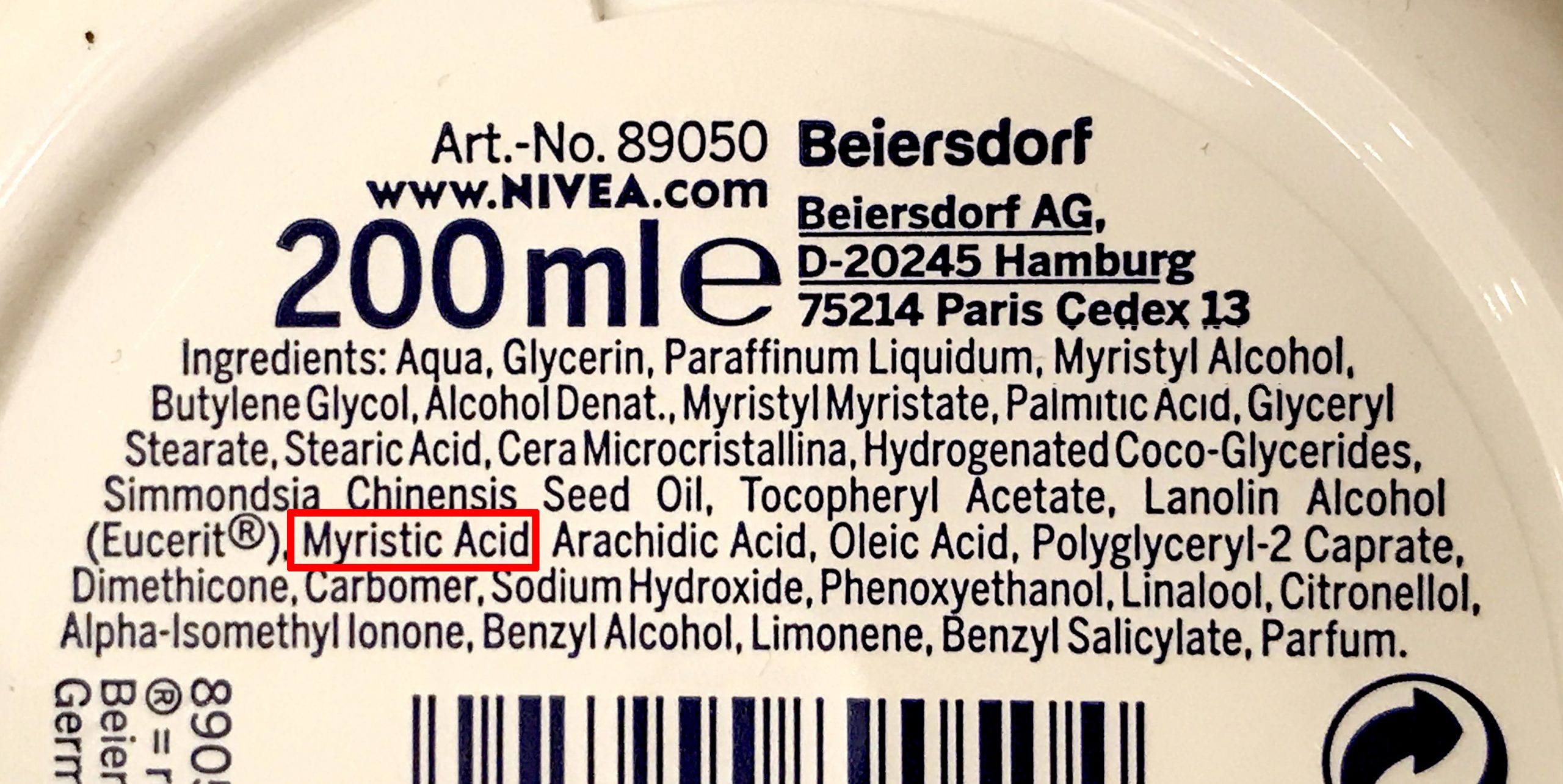 حمض الميريستيك Myristic acid